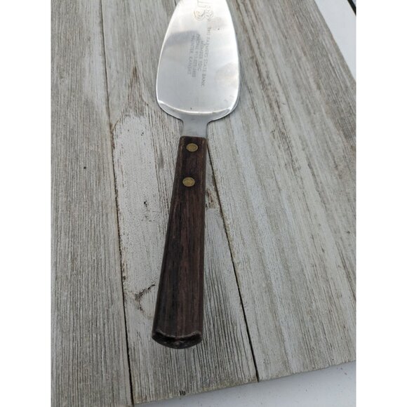 Stainless Steel #1 Pie Spatula Server 8 1/4" Wood Handle Japan - Picture 3 of 8